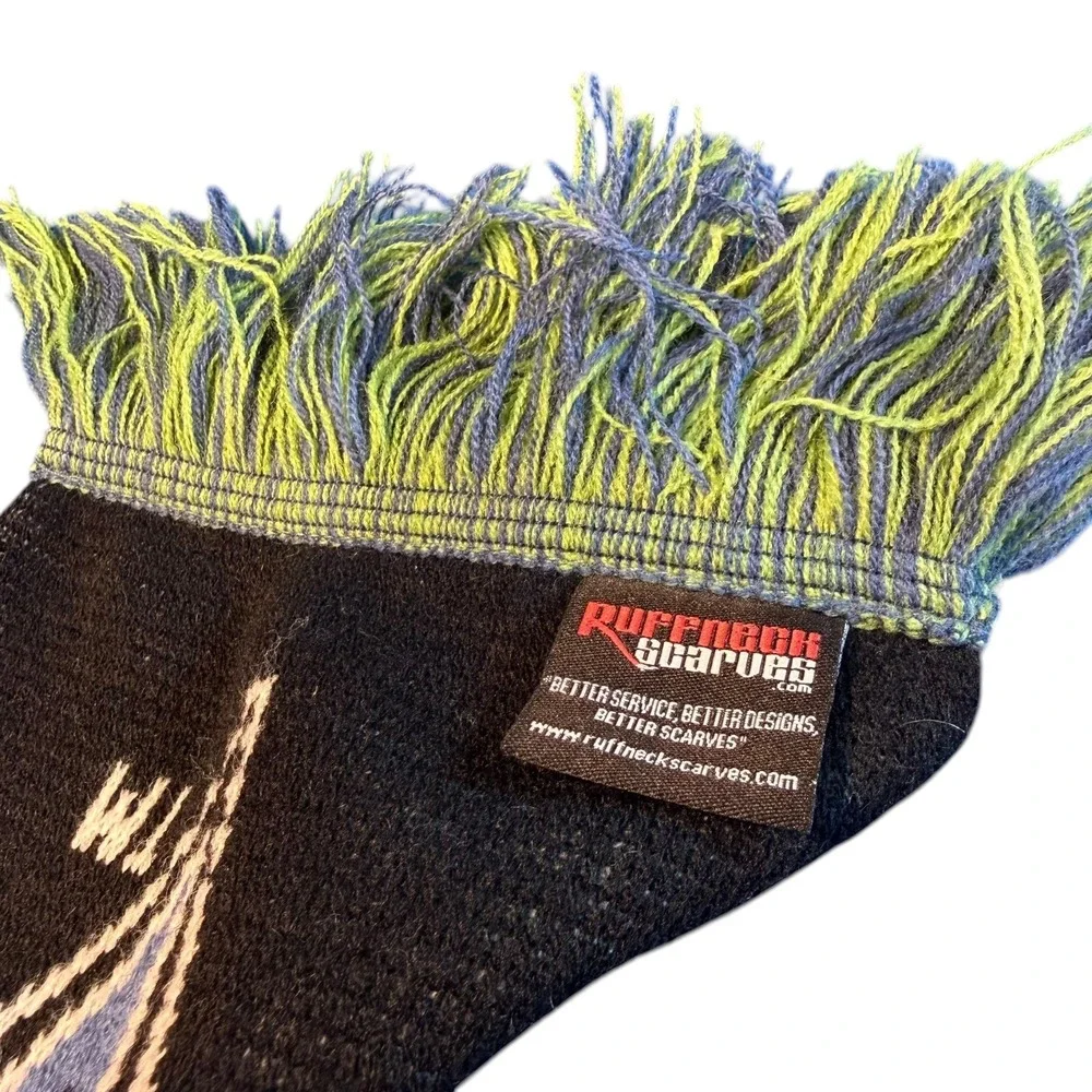 Seattle Sounders FC Ruffneck Scarf MLS Celtic with Skyline Green Black Soccer